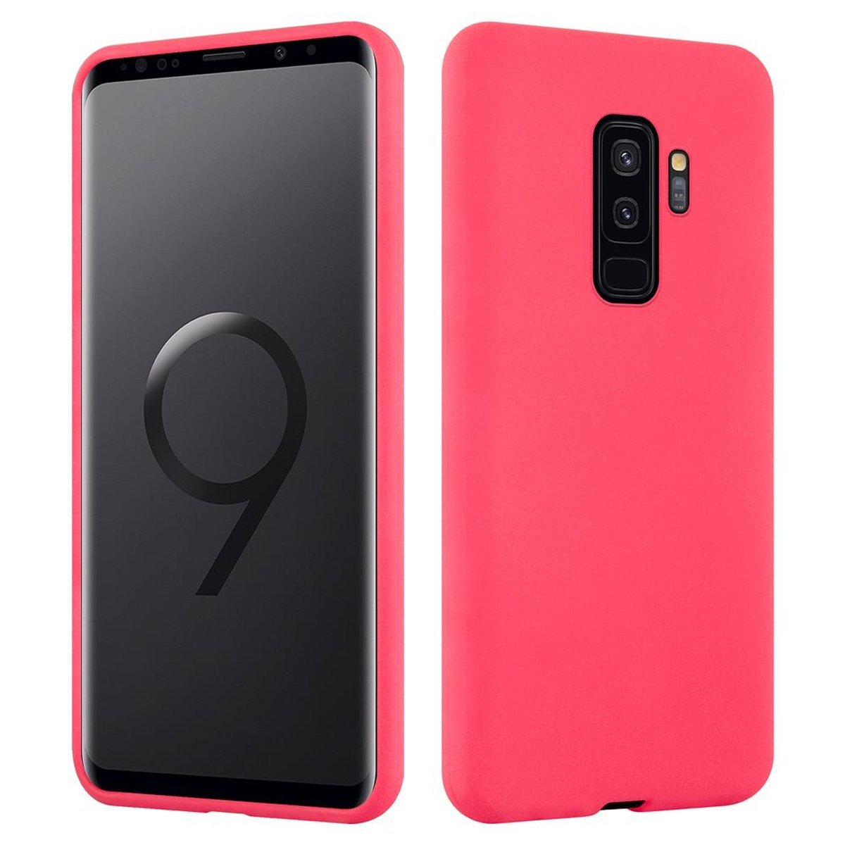 ROT Schutzhülle, PLUS, Frosted Samsung, FROST Backcover, TPU Galaxy S9 CADORABO
