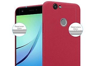 carcasa de móvil Funda rígida para móvil de plástico duro – Carcasa Hard Cover protección;CADORABO, Huawei, Nova, frosty rojo
