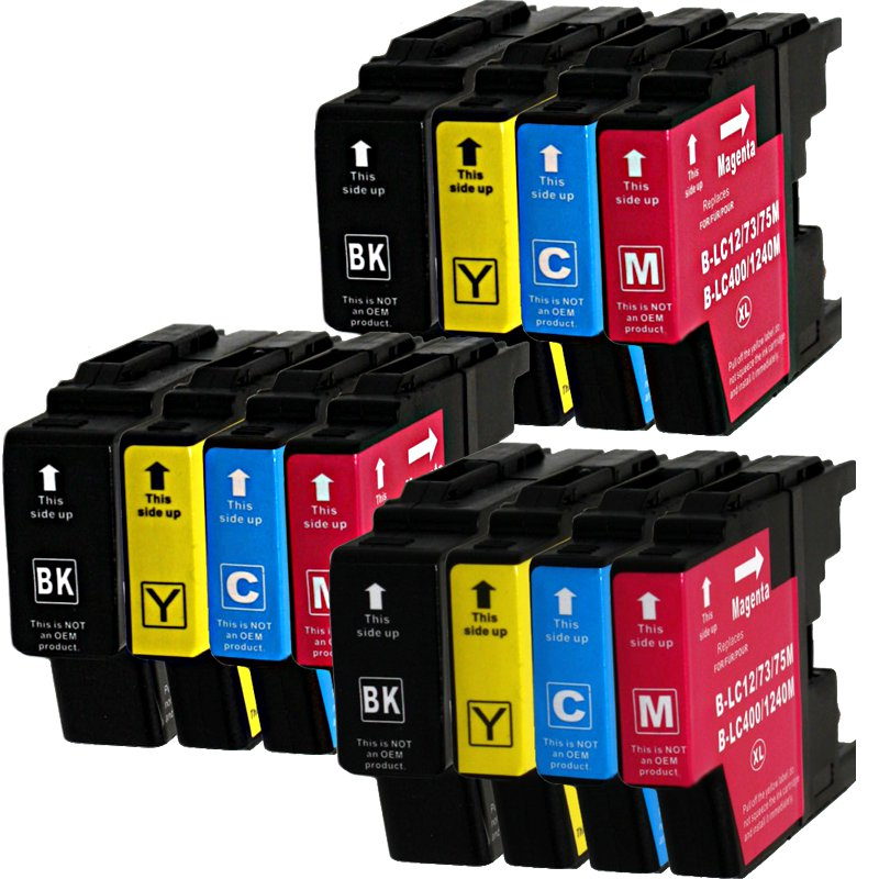 D&C LC-1240 XL Cyan, 6x Gelb) (6x Multipack 6x Schwarz, (LC-1240 6x Tintenpatrone Magenta, XL) 24-Farben