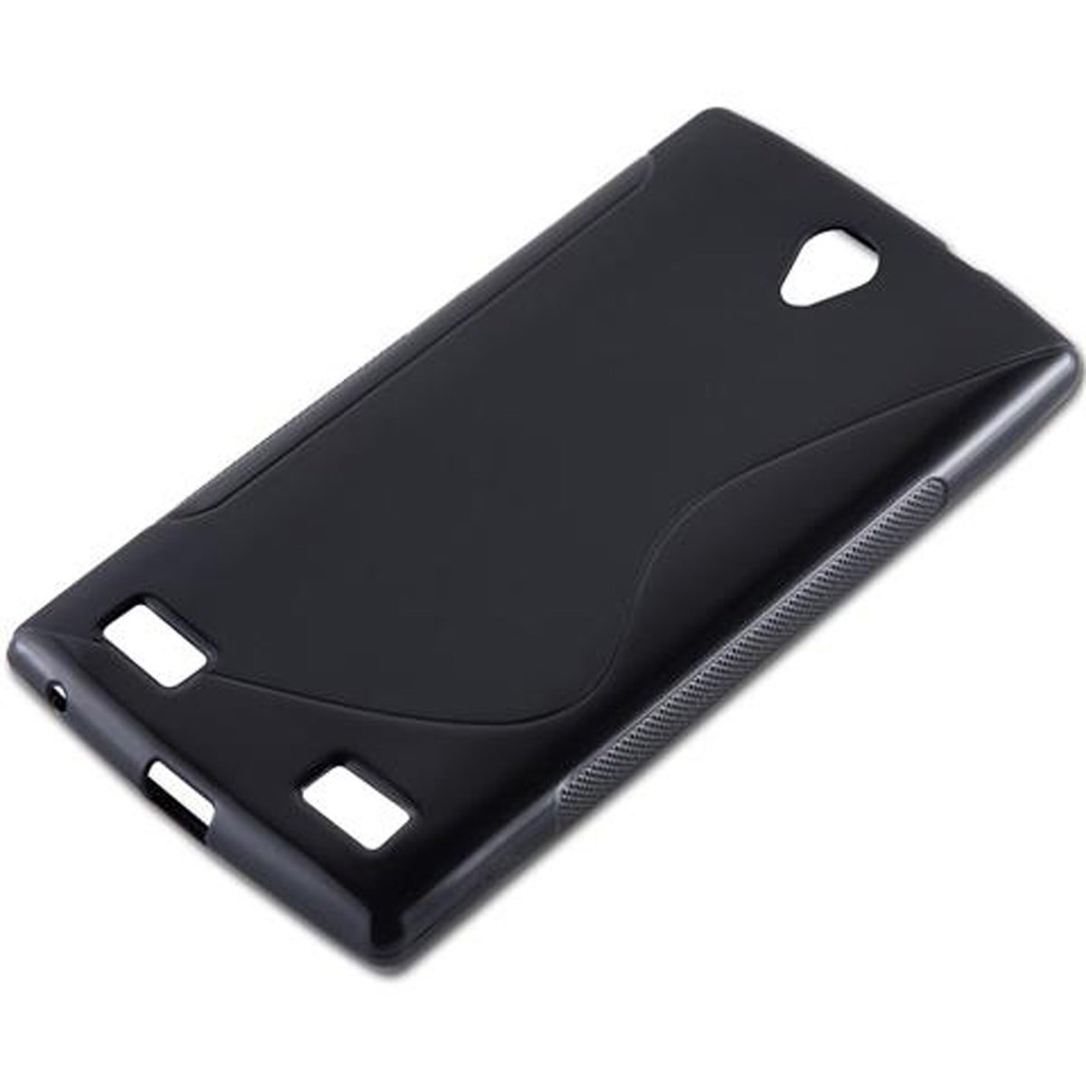 TPU SCHWARZ Backcover, OXID Handyhülle, 2, S-Line ZTE, ZMAX CADORABO