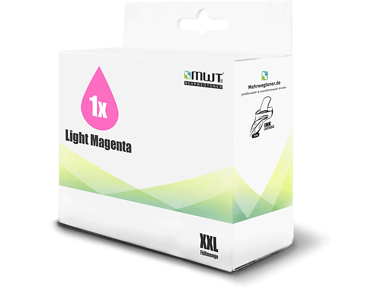 MEHRWEGTONER ersetzt HP 363 LM Tintenpatrone Hell Magenta (363 LM / 363 / C8775EE)