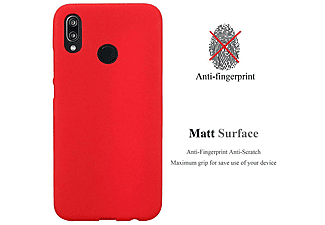 CADORABO TPU Silikon Frosted Hülle, Backcover, Huawei, P20 LITE 2018 / NOVA 3E, FROST ROT