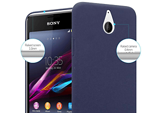 carcasa de móvil Funda rígida para móvil de plástico duro – Carcasa Hard Cover protección;CADORABO, Sony, Xperia E1, frosty azul