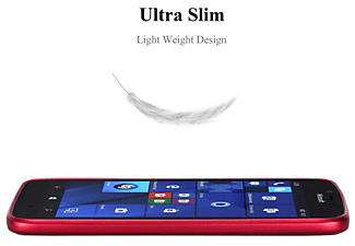 carcasa de móvil Funda flexible para móvil - Carcasa de TPU Silicona ultrafina;CADORABO, Nokia, Lumia 950, rojo azul blanco