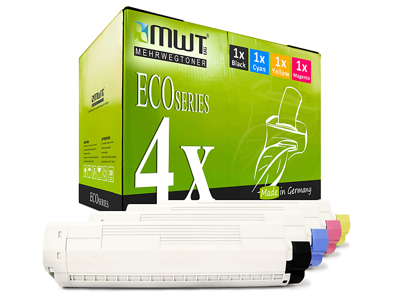 MEHRWEGTONER MWT5138272 Toner Cartridge (OKI 45862838) 45862839 45862837 45862840 Mehrfarbig