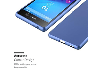 carcasa de móvil Funda flexible para móvil - Carcasa de TPU Silicona ultrafina;CADORABO, Sony, Xperia M5, naranja azul blanco