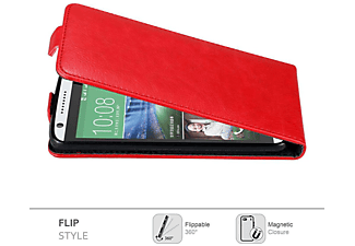 carcasa de móvil Funda flip cover para Móvil - Carcasa protección resistente de estilo Flip;CADORABO, HTC, DESIRE 820, rojo manzana