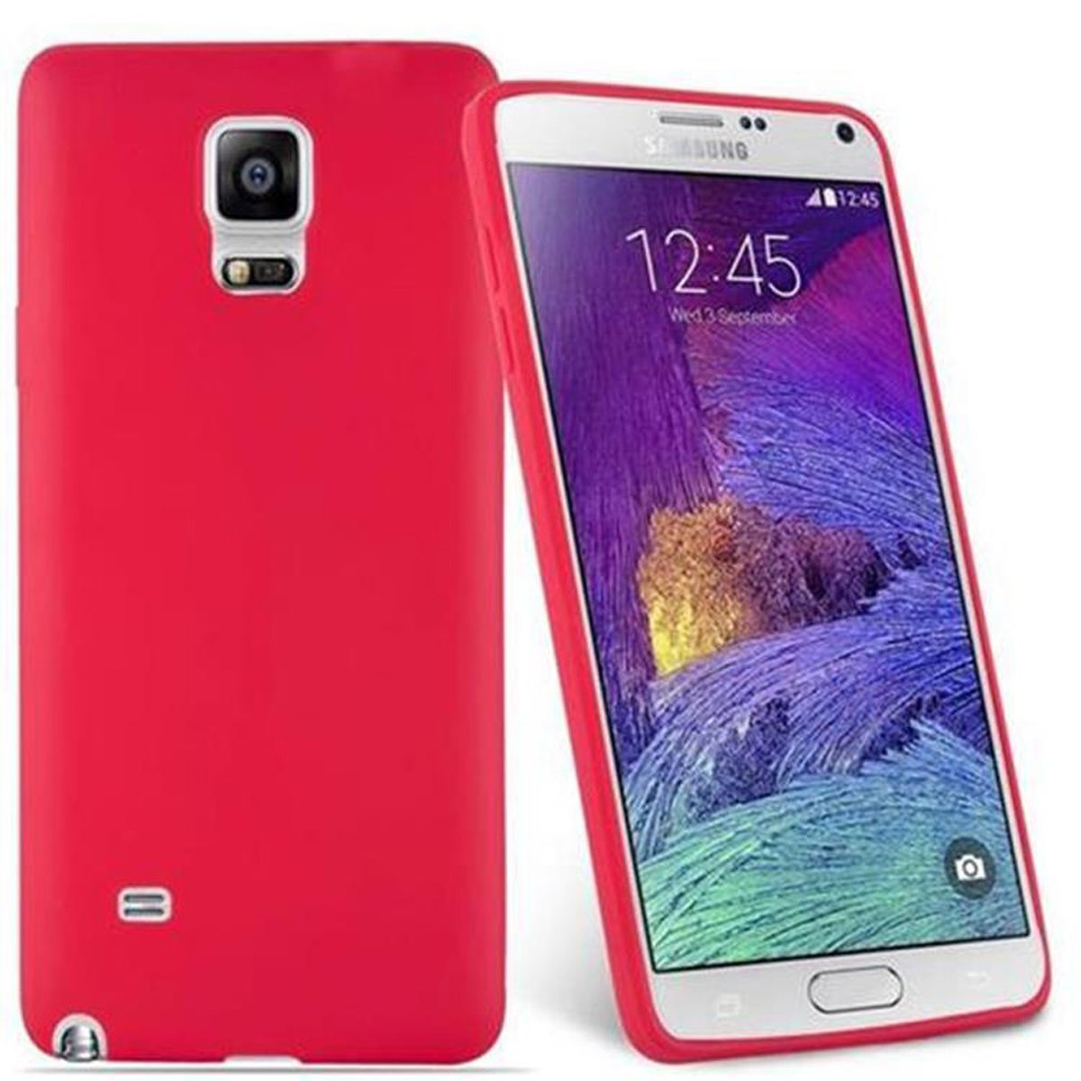 Style, NOTE Backcover, CADORABO Candy Hülle 4, Samsung, im TPU Galaxy ROT CANDY