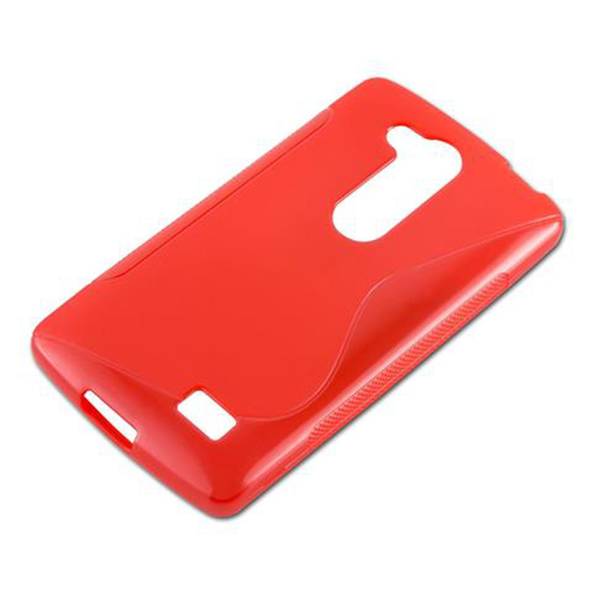 CADORABO TPU S-Line Handyhülle, ROT INFERNO L LG, FINO, Backcover
