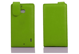 carcasa de móvil Funda flip cover para Móvil - Carcasa protección resistente de estilo Flip;CADORABO, Nokia, Lumia 929 / 930, verde de manzana
