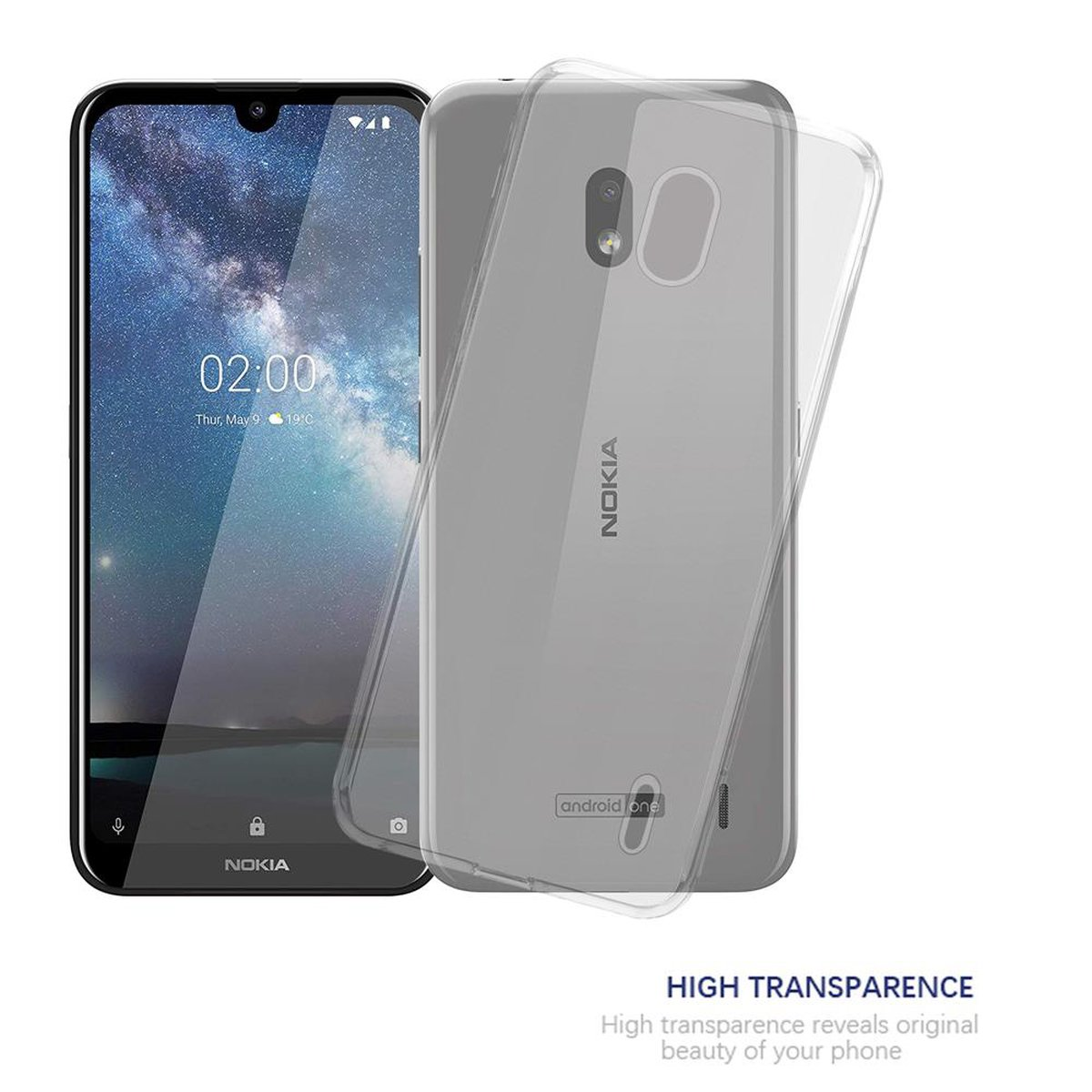 Ultra VOLL 2.2, Slim Schutzhülle, Nokia, AIR Backcover, TRANSPARENT CADORABO TPU