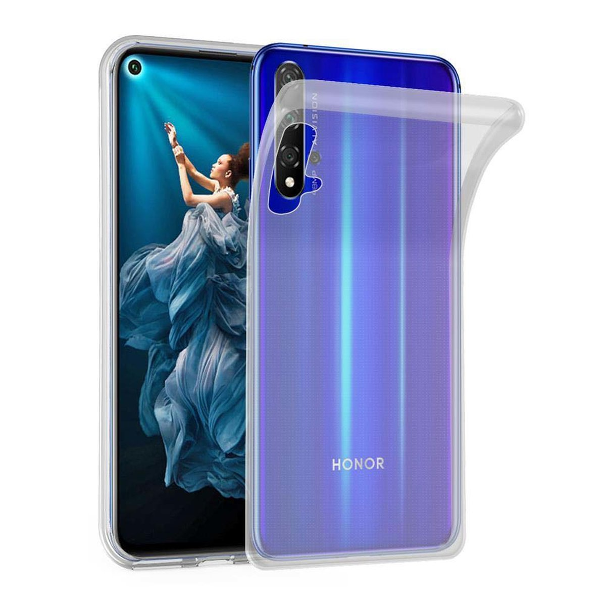 CADORABO TPU Schutzhülle, VOLL 20S TRANSPARENT 20 Huawei AIR Backcover, NOVA Ultra Honor, / 5T, Slim 