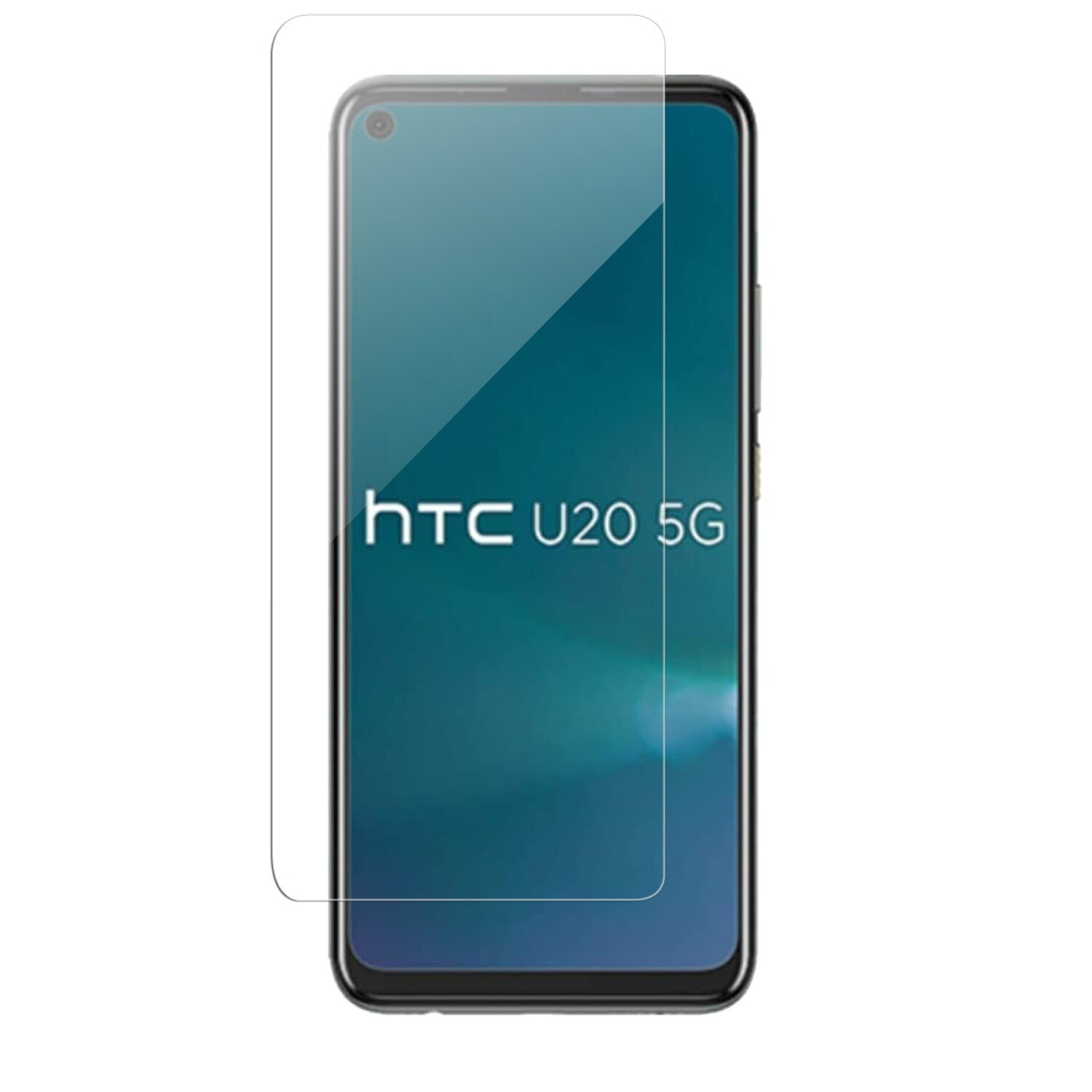 das HTC 5G) Desire HTC Desire U20 5G U20 für Schutzglas Displayschutz(für COFI