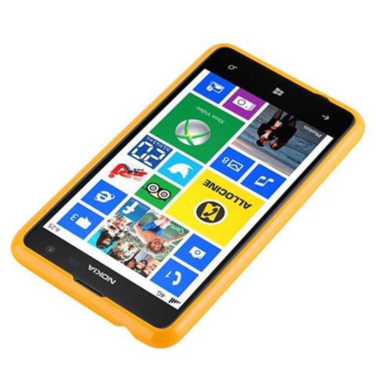 TPU Handyhülle, 625, Nokia, Jelly JELLY CADORABO GELB Backcover, Lumia