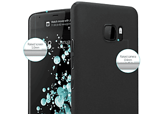 carcasa de móvil Funda rígida para móvil de plástico duro – Carcasa Hard Cover protección;CADORABO, HTC, U Ultra, frosty negro