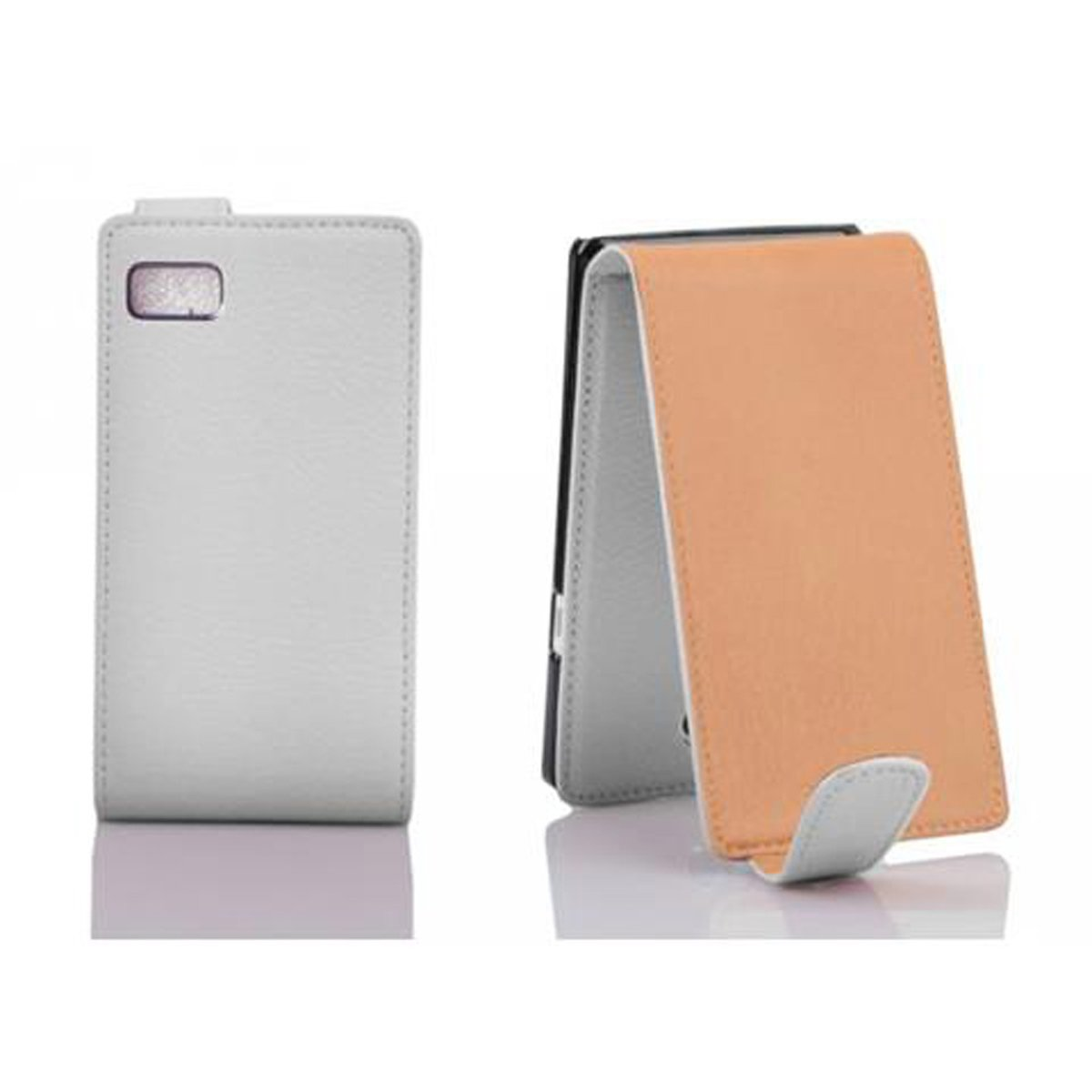 CADORABO Flip MAGNESIUM HTC, WEIß Cover, 600, Flip im Desire Style, Schutzhülle