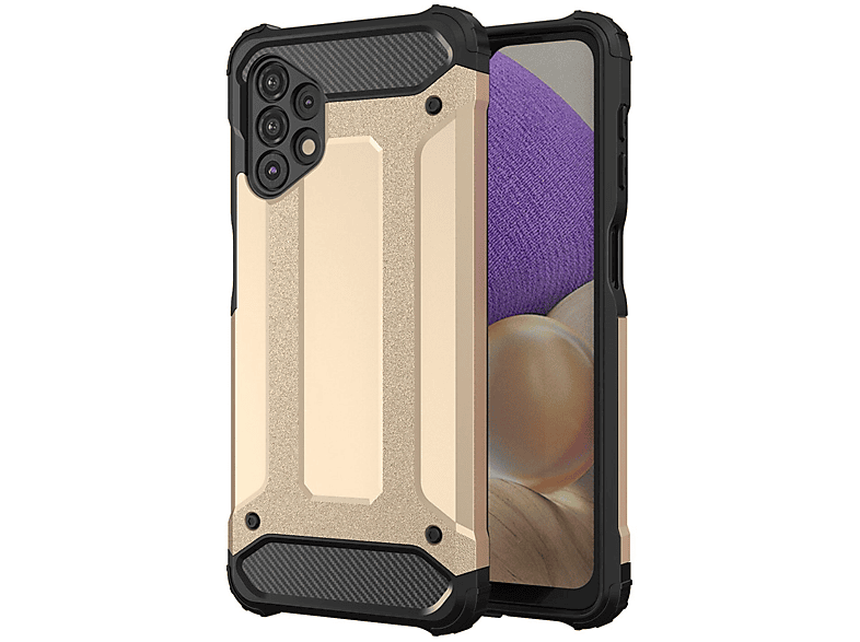 COFI Hybrid Armor Case, Backcover, Samsung, Galaxy A32 5G, Gold