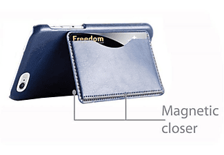 CADORABO Hard Cover Card Slot, Backcover, Samsung, Galaxy S6, BLAU