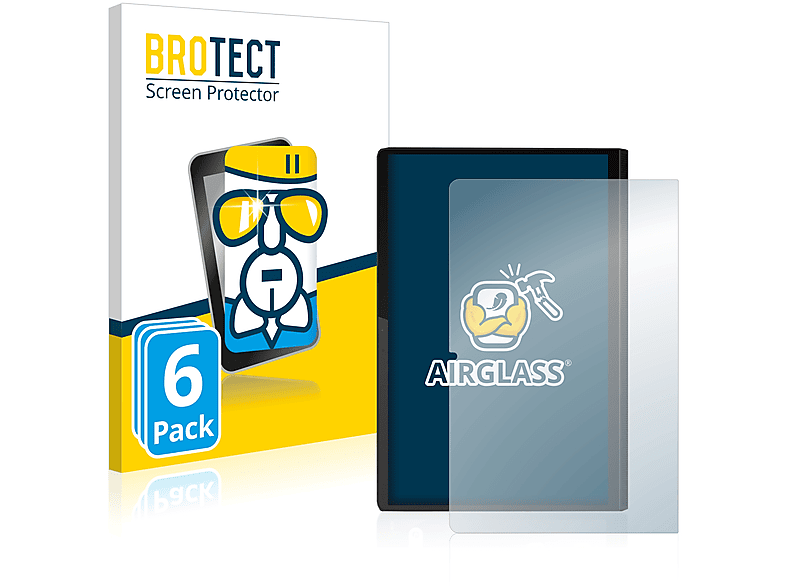 BROTECT 6x Airglass Panzerglasfolie Displayschutz(für Lenovo Yoga Tab 11 (Hochformat))