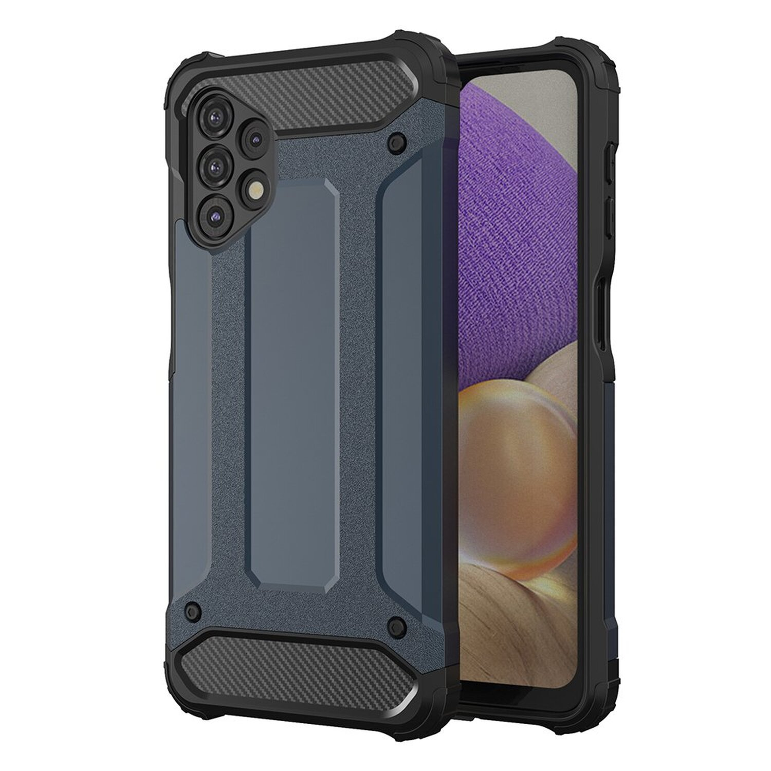 Hybrid Galaxy Case, COFI 5G, Blau Samsung, A32 Armor Backcover,