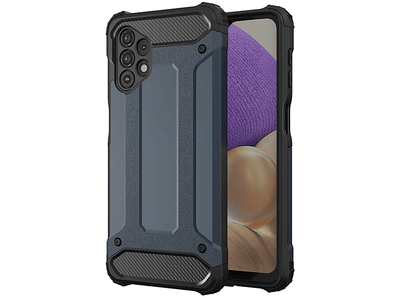 Galaxy Hybrid Backcover, 5G, COFI Samsung, Blau A32 Case, Armor