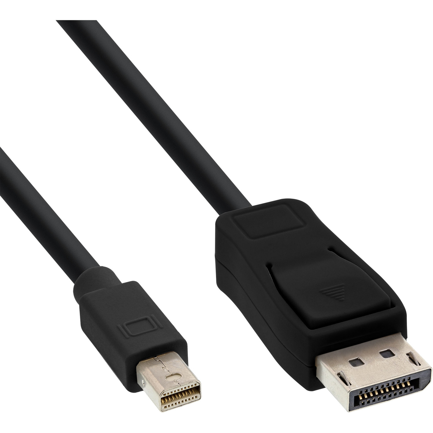 INLINE InLine® Mini Displayport Displayport, 5m zu DisplayPort Kabel, schwarz, schwarz Kabel