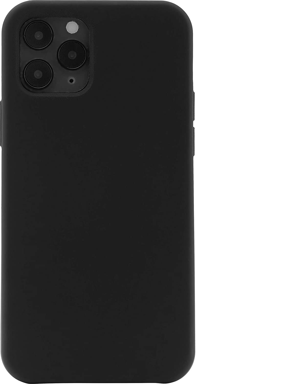 Schwarze Handyhülle mit Kameraausschnitten. Das Telefon ist nicht sichtbar.