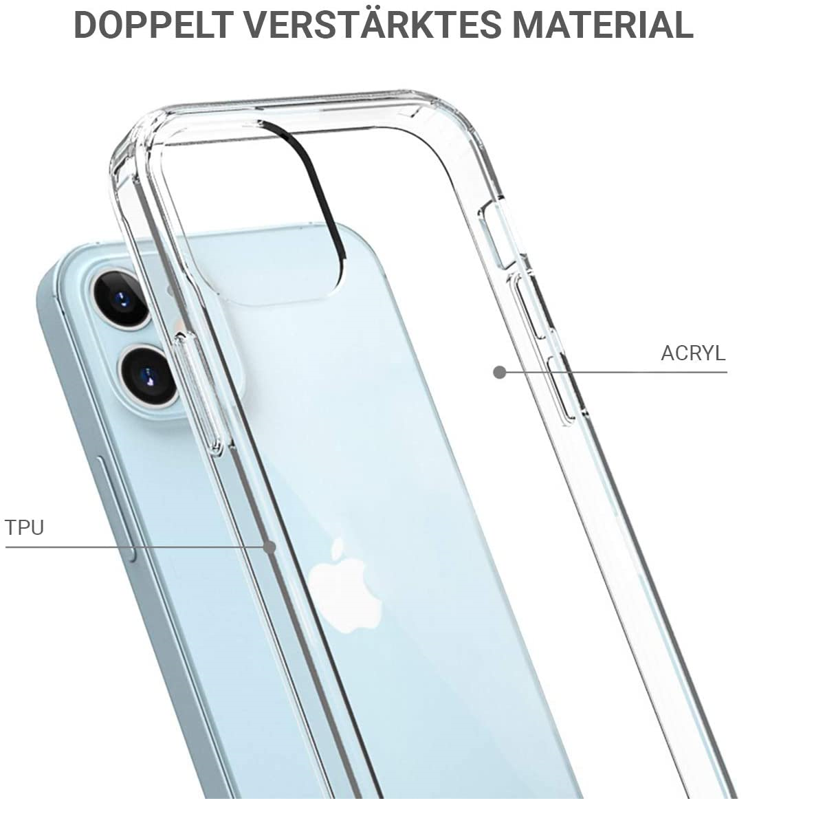 12 Transparent Apple, iPhone Pankow BERLIN Clear, Backcover, mini, Handyhülle JT