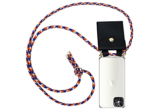 carcasa de móvil  - Funda flexible para móvil - Carcasa de TPU Silicona ultrafina CADORABO, Apple, iPhone 12 Pro Max (6,7"), naranja azul blanco