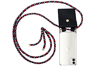 carcasa de móvil  - Funda flexible para móvil - Carcasa de TPU Silicona ultrafina CADORABO, Apple, iPhone 12 Mini (5,4"), rojo azul blanco
