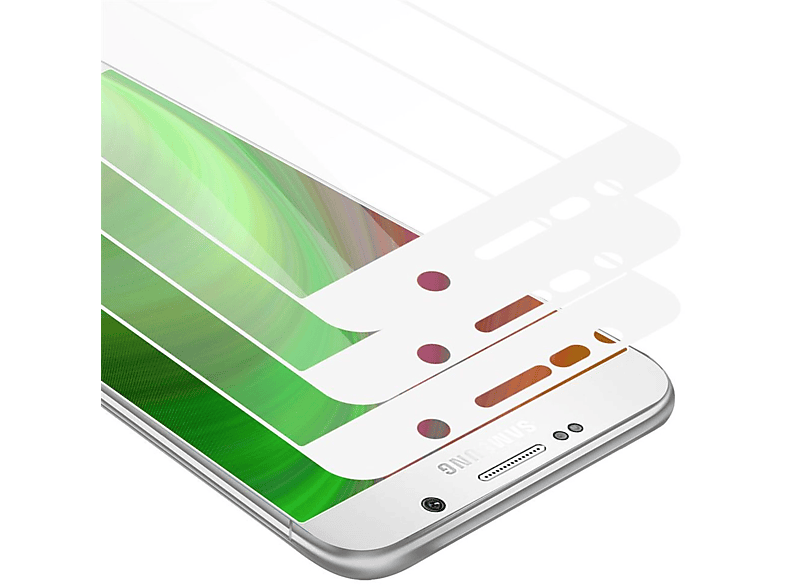 Tempered Schutzfolie(für CADORABO 3x Samsung 5) Galaxy NOTE Vollbild Schutzglas