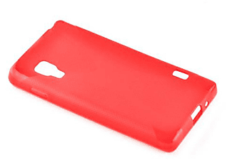 carcasa de móvil  - Funda flexible para móvil - Carcasa de TPU Silicona ultrafina CADORABO, LG, OPTIMUS L5 (2.Gen), rojo infierno