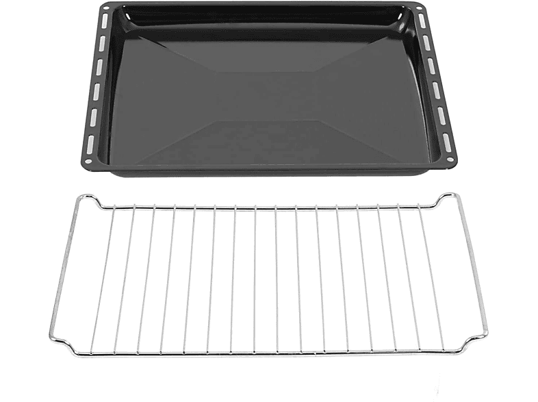 ICQN 45.5 x 37.5 x cm Backbleche &-Gitter Set | 3cm Tief Emailliert ...