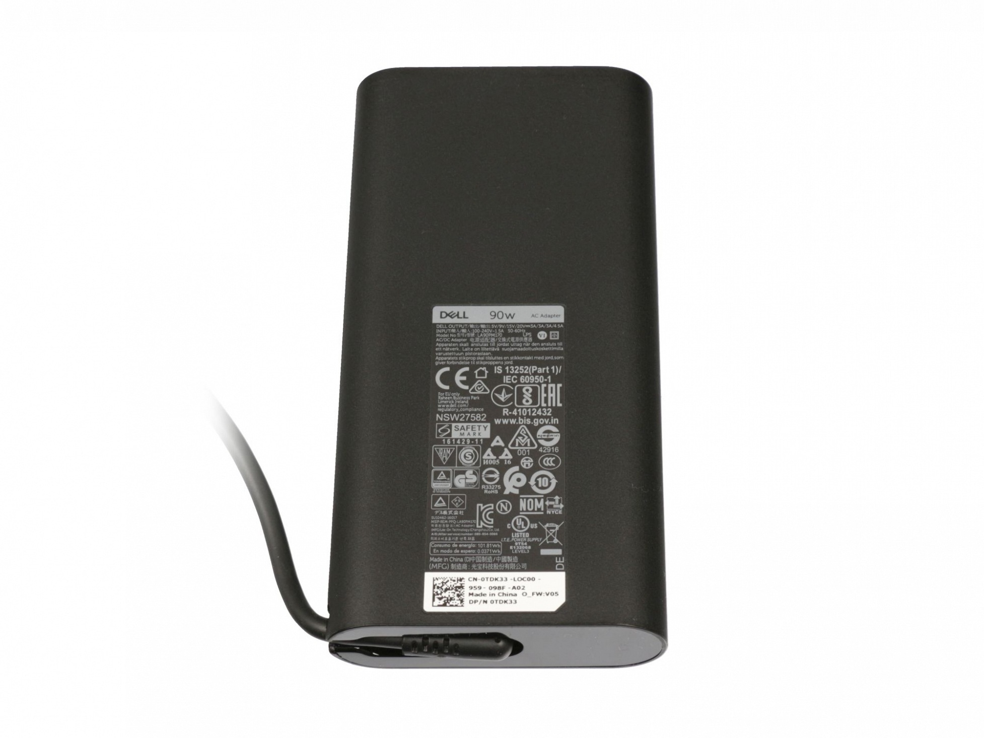 90 abgerundetes Original DELL Netzteil 450-AGOQ USB-C Watt