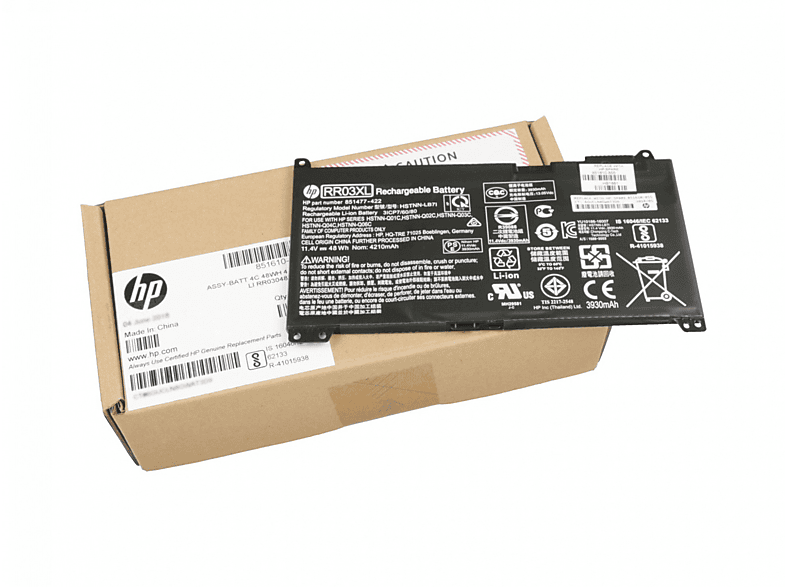 mAh Li-Polymer Volt, HP 11.4 4385 Akku, 851610-850 Original