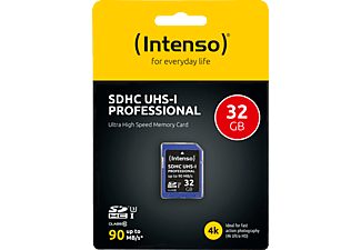 INTENSO SD Card Pro 32 GB UHS-1, Speicherkarte, blau-schwarz