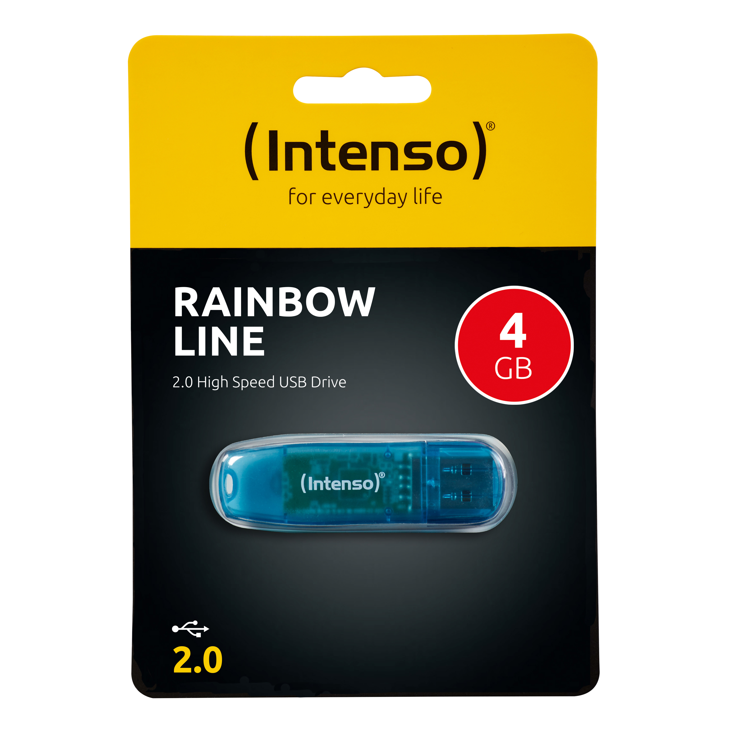 USB-Stick GB 4 Rainbow INTENSO Line