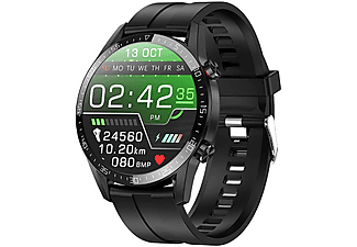 MIRUX S-L13 Rund, Smartwatch, APP: Mactive, L16, Schwarz | MediaMarkt