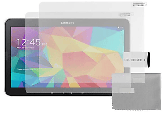 Película Protectora  - 2x Protector de pantalla transparente -  Resistente a los arañazos CADORABO, Samsung, Galaxy TAB 4 10.1 pulgadas, Vidrio templado
