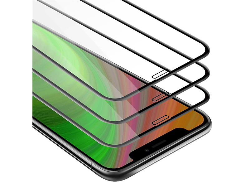 Tempered iPhone PRO) 3x CADORABO 11 Apple Schutzfolie(für Schutzglas Vollbild