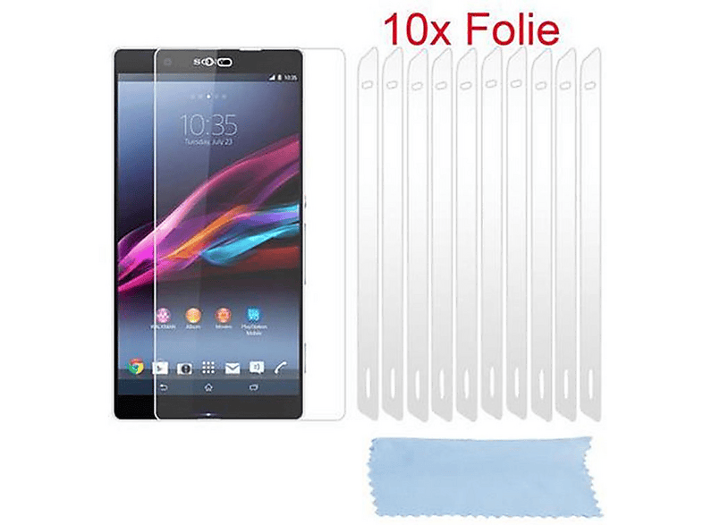 Slabo 4x Pellicola Protettiva Opaca Per Display Sony Xperia 10 II - Antigraffio, Anti-riflesso, Anti-impronta - Prodotta In Germania - 5