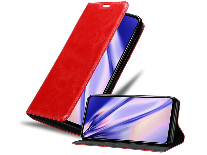 CADORABO Book Hülle Invisible Magnet, Bookcover, Huawei, MATE 30 LITE, APFEL ROT | Bookcover