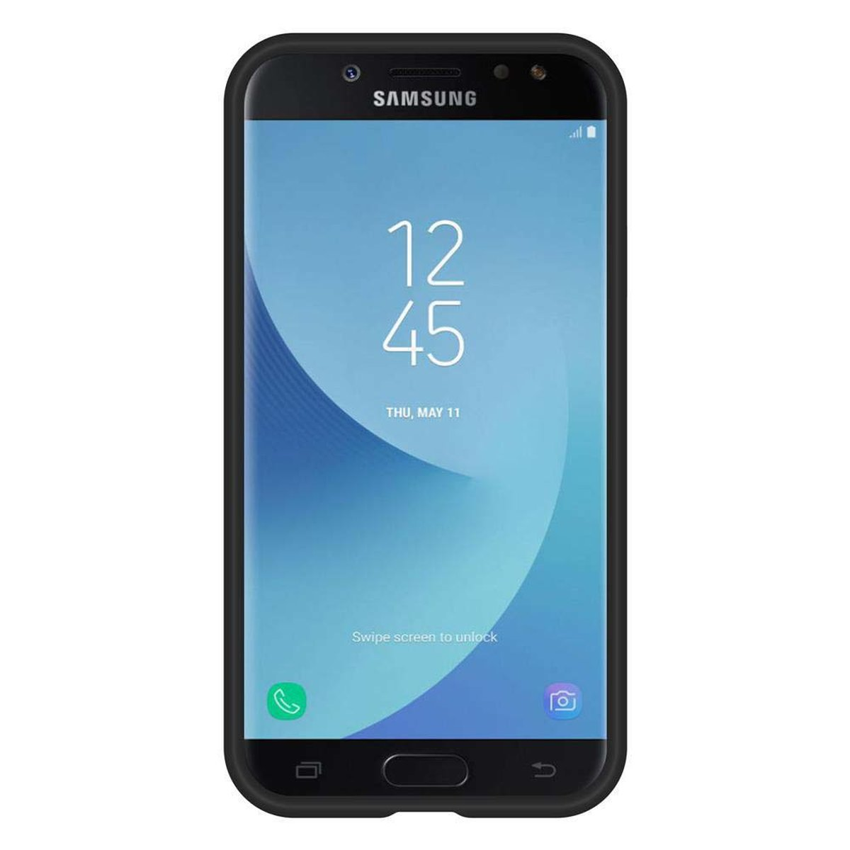 J7 Galaxy DAHLIEN 2017, Samsung, Hülle, Backcover, Hybrid SCHWARZ CADORABO