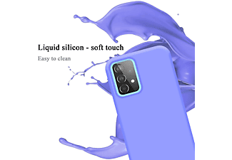 CADORABO TPU Liquid Silicone Case Hülle, Backcover, Samsung, Galaxy A52 (4G / 5G) / A52s, LIQUID HELL LILA