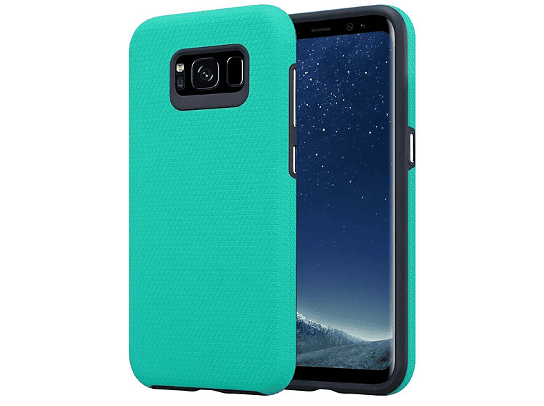 LILIEN Galaxy S8 Hybrid Backcover, Hülle, PLUS, Samsung, CADORABO TÜRKIS