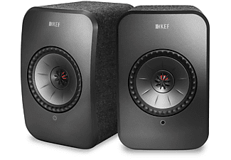 KEF KEF LSX Wireless Stereo-Musiksystem Wireless Lautsprecher (Uni-Q Treiber, Spotify, Tidal, AirPlay, Bluetooth, Schwarz)