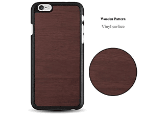carcasa de móvil Funda rígida para móvil de plástico duro – Carcasa Hard Cover protección;CADORABO, Apple, iPhone 6 / iPhone 6S, woody café