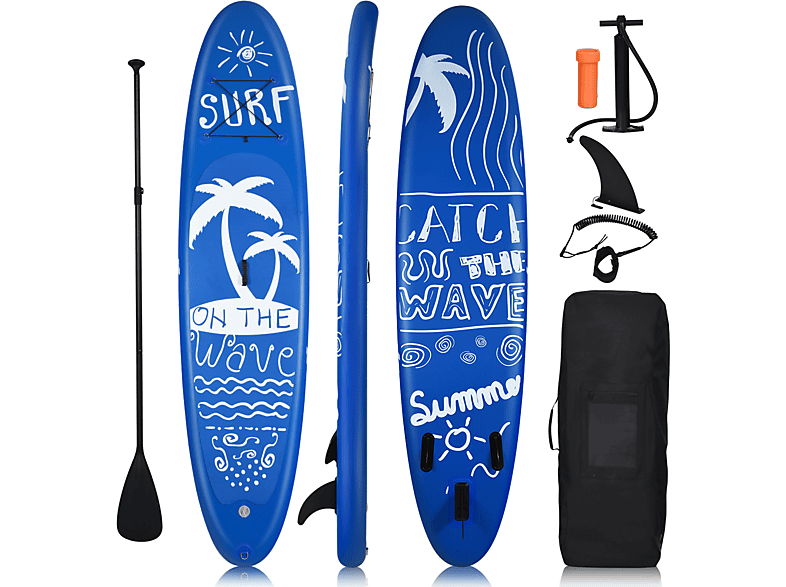 Board COSTWAY Stand Blau Up Paddle, SUP