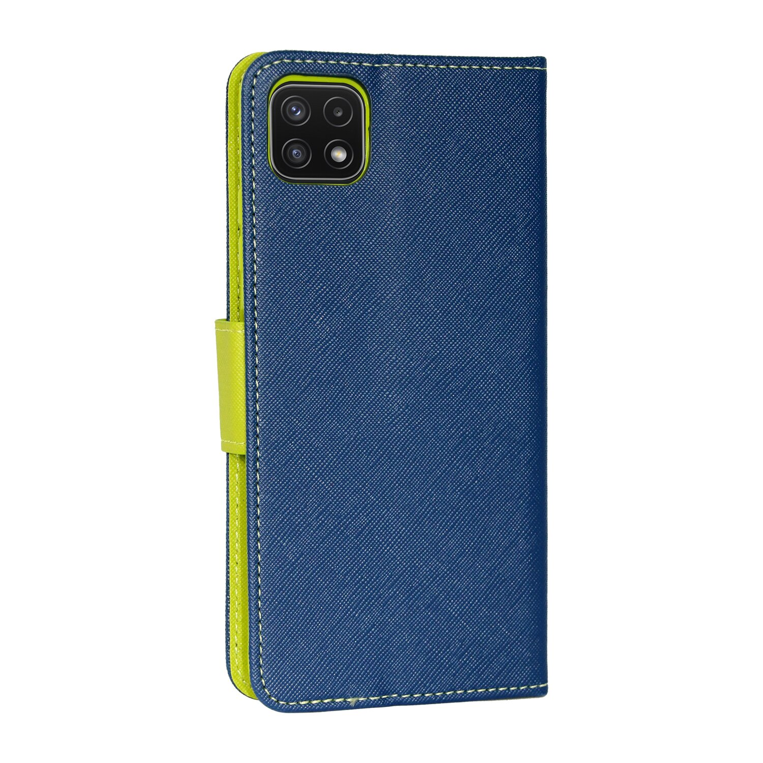 5G, Bookcover, A22 COFI Tasche, Galaxy Samsung, Buch Blau