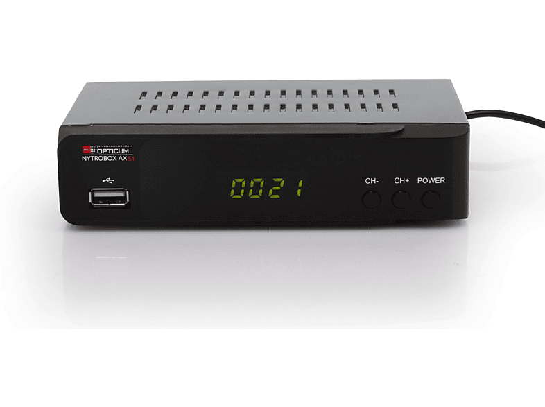 HD1080p-HDMI RED Satelliten-Receiver 12 (HDTV, Receiver S1 PVR-Funktion, V OPTICUM DVB-S2 Receiver HD DVB-S2, Sat AX mit DVB-S, I schwarz) Aufnahmefunktion NYTROBOX Digitaler